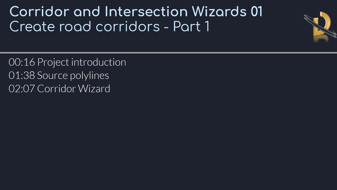 Corr. and Intersec. Wizards 01-Create road corridors-Part 1